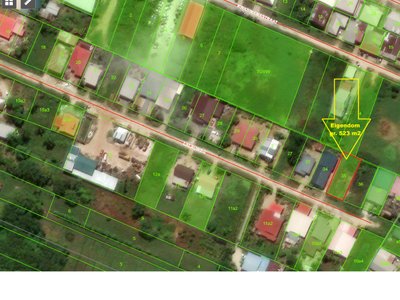 Eigendom. Dageraadweg – Lalauweg . Groot 523 m2. Goed gelegen bouwklare kavel in een bewoond omgeving met alle nutsvoorzieningen - Foto 2