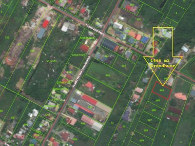 Eigendom Vierkinderenweg – Soerdjpalweg kav 5, groot 720 m2. Met 3-unit appartement, elk 2-kmrs (9×10=90m2 woonopp). Vrij nieuw. Prijs - Foto 1